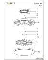 TURIN * ROUND LED CEILING  50W CCT - 60 CM